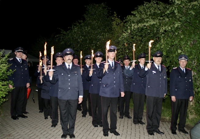 Aufstellung zum großen Zapfenstreich