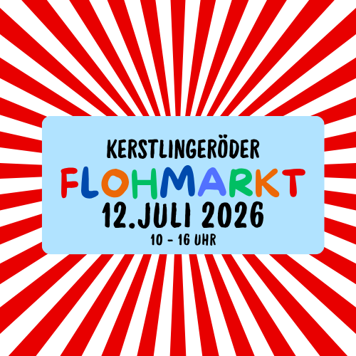 Einladung zum Flohmarkt, 12. Juli 2026