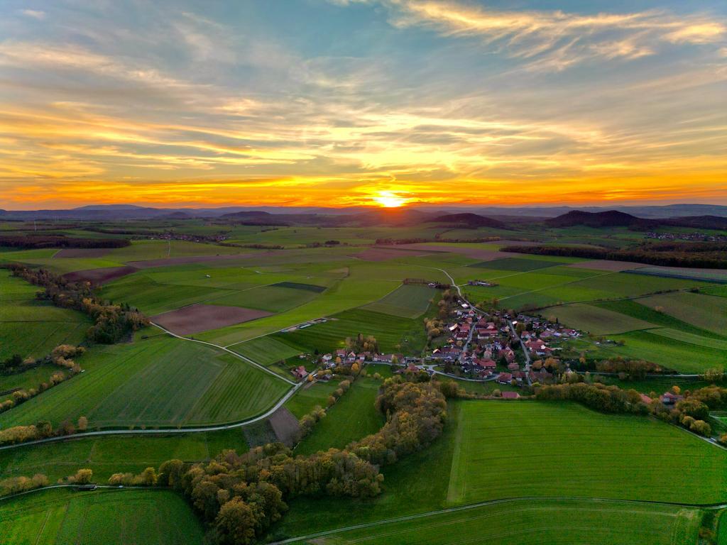 Sonnenuntergang in Kerstlingerode, 37130 Gleichen