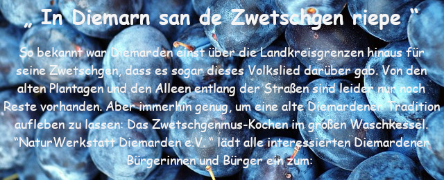 Zwetschgen Mus-Aktion in Diemarden