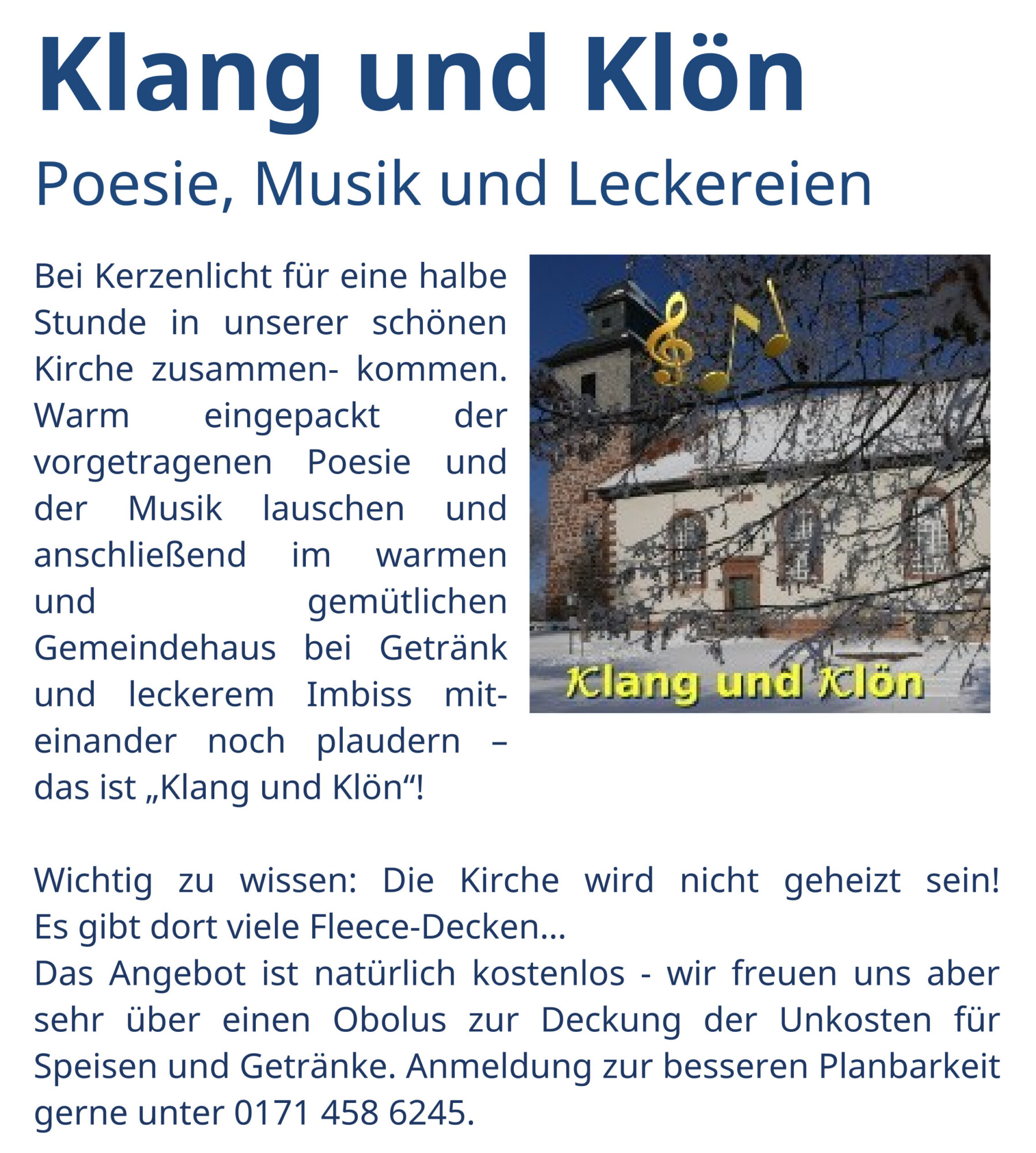 Klang und Klön Diemarden