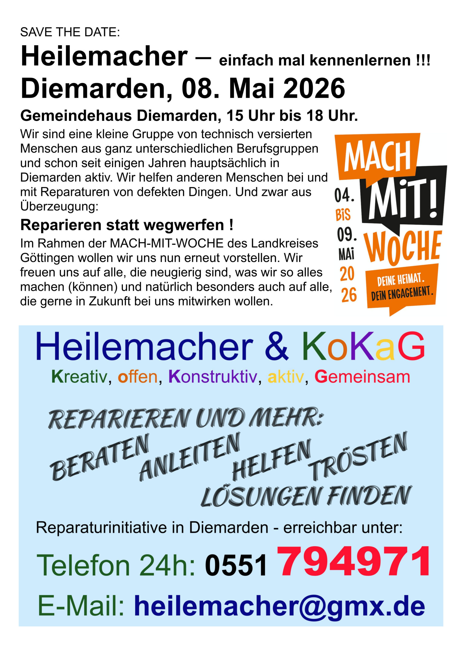 Heilemacher - Reparaturinitiative Diemarden