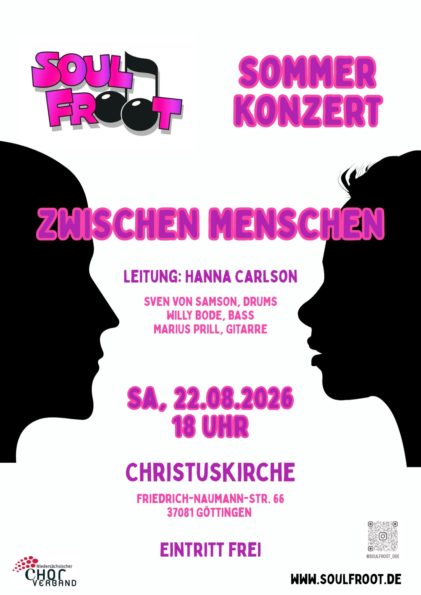 Plakat Soulfroot Sommerkonzert 2026